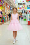Girls pink casual frock m250054