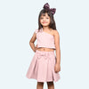 Girls one shoulder knee length coord set