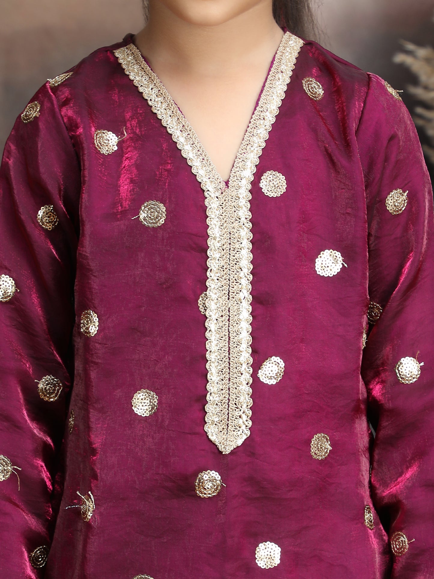 wine jimmy chu sharara set-M250320