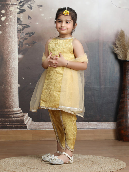 gold-dhoti-suit M250327