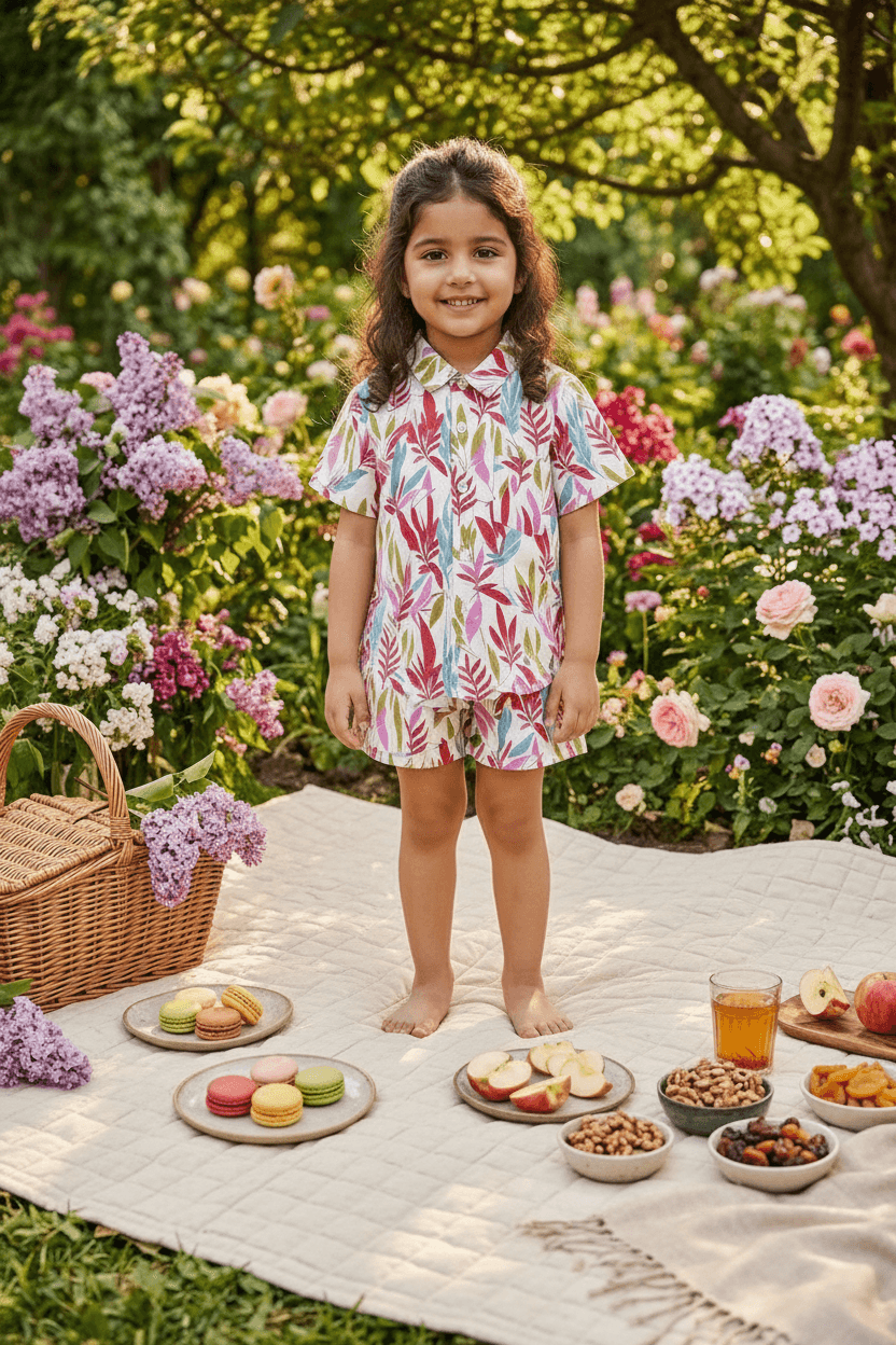 white cotton co ord set