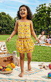yellow cotton co ord set M260012