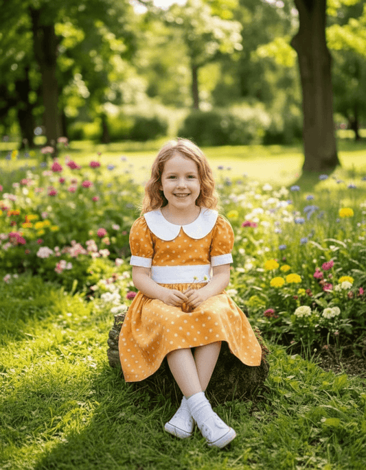 yellow cotton frock M260033