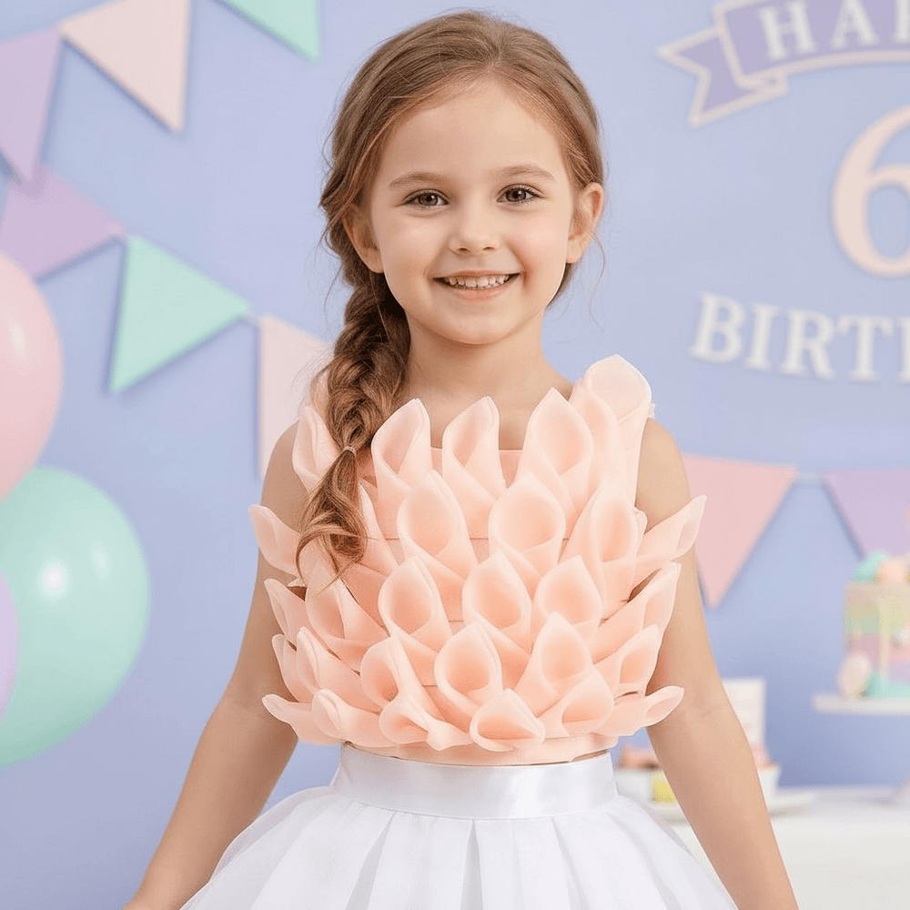 peach skirt-top M240022