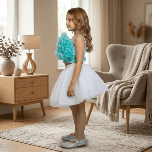 blue skirt-top M240050