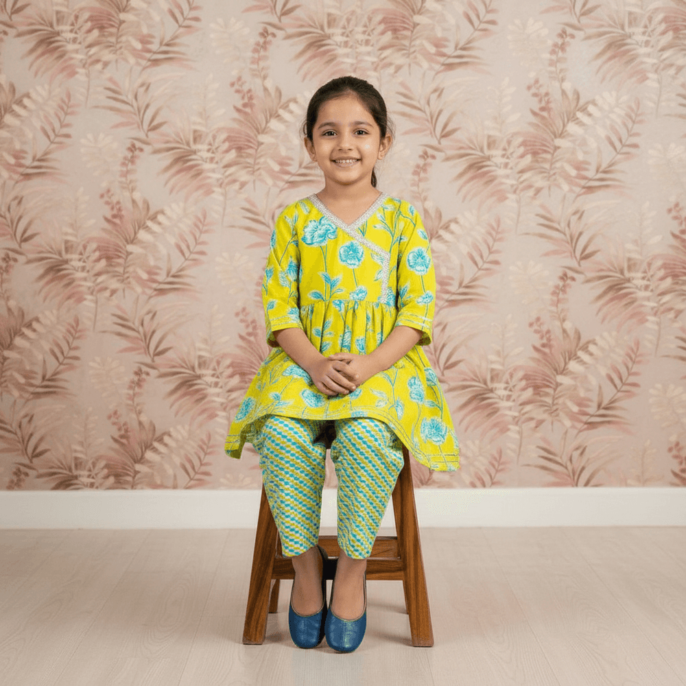 green-ethnic -cotton- dress-M260075