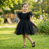 Black party frock for girls-M250106