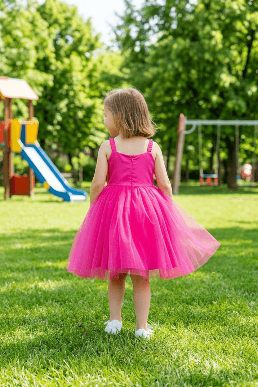 SALE Girls pink Party frock M233410