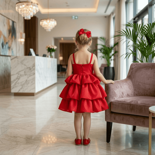 Red fandy party wear M260123
