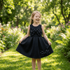 Black party frock for girls-M260124