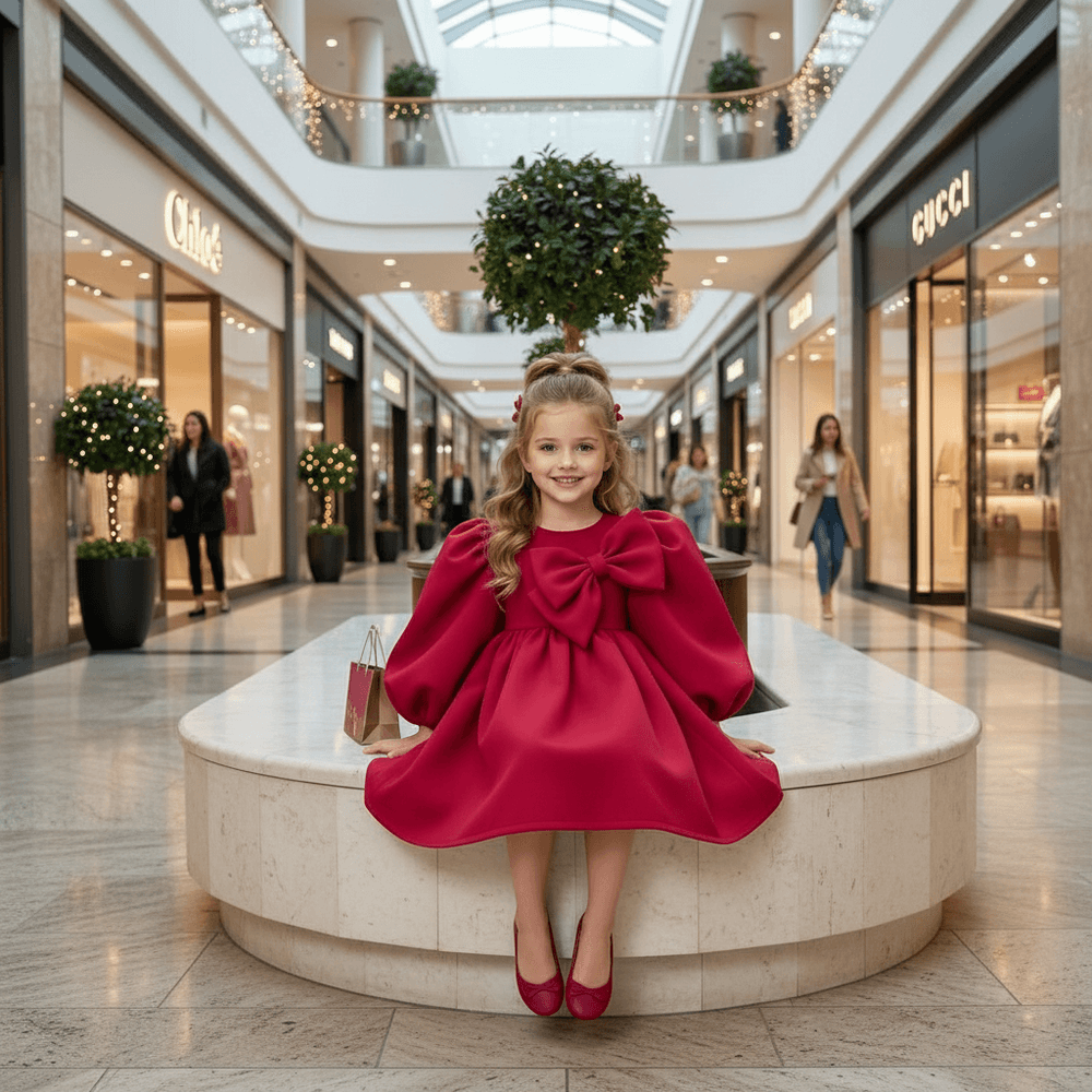 Girls magenta Party dress M260133