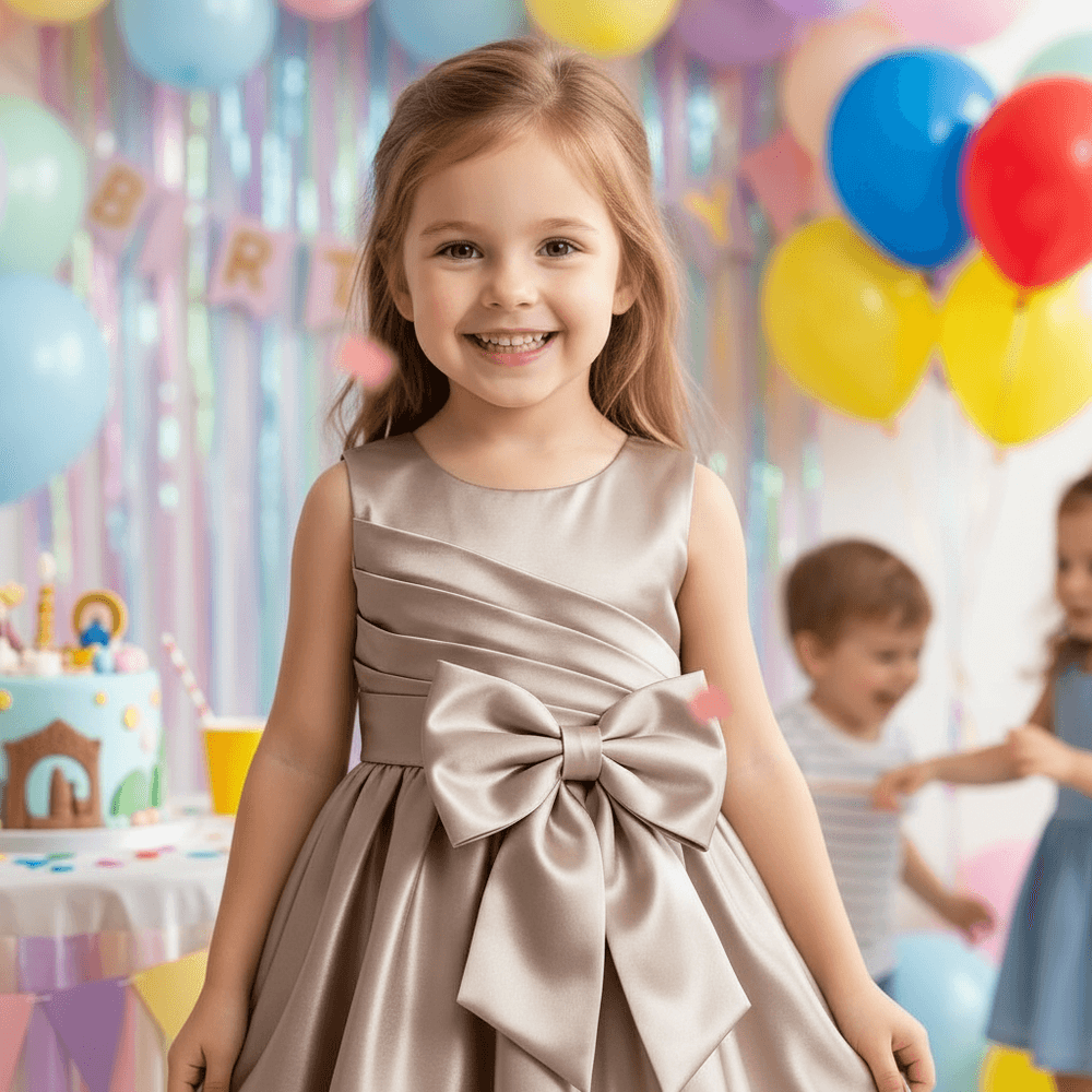 Girls copper Party dress M260134