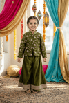 Green Designer plazo set M260144