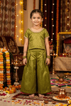 Green Designer plazo set M260145