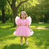 Pink party frock for girls-M260177