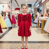 Girls red Party dress M260185