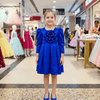 Girls royal blue Party dress M260191