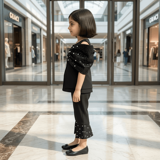 Black party dress for girls-M260193