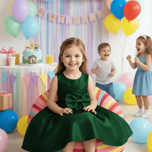 Girls green Party dress M260196