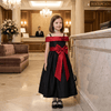 Black party frock for girls-M260212