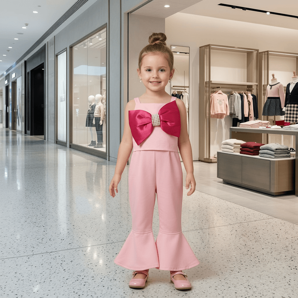 Light pink top pant for girls-M260214