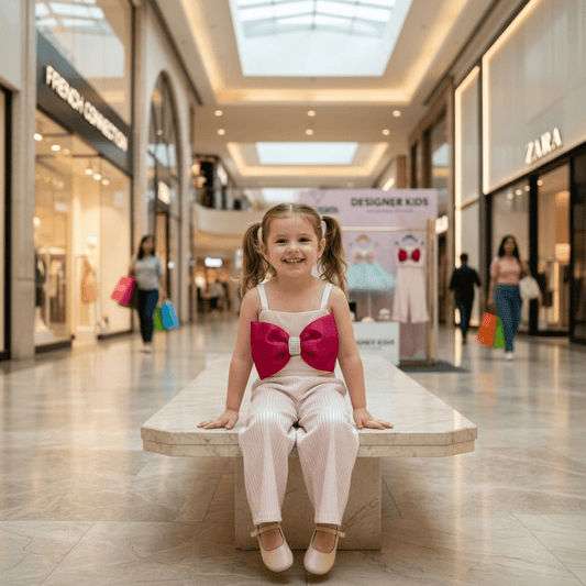 White top pant for girls-M260233