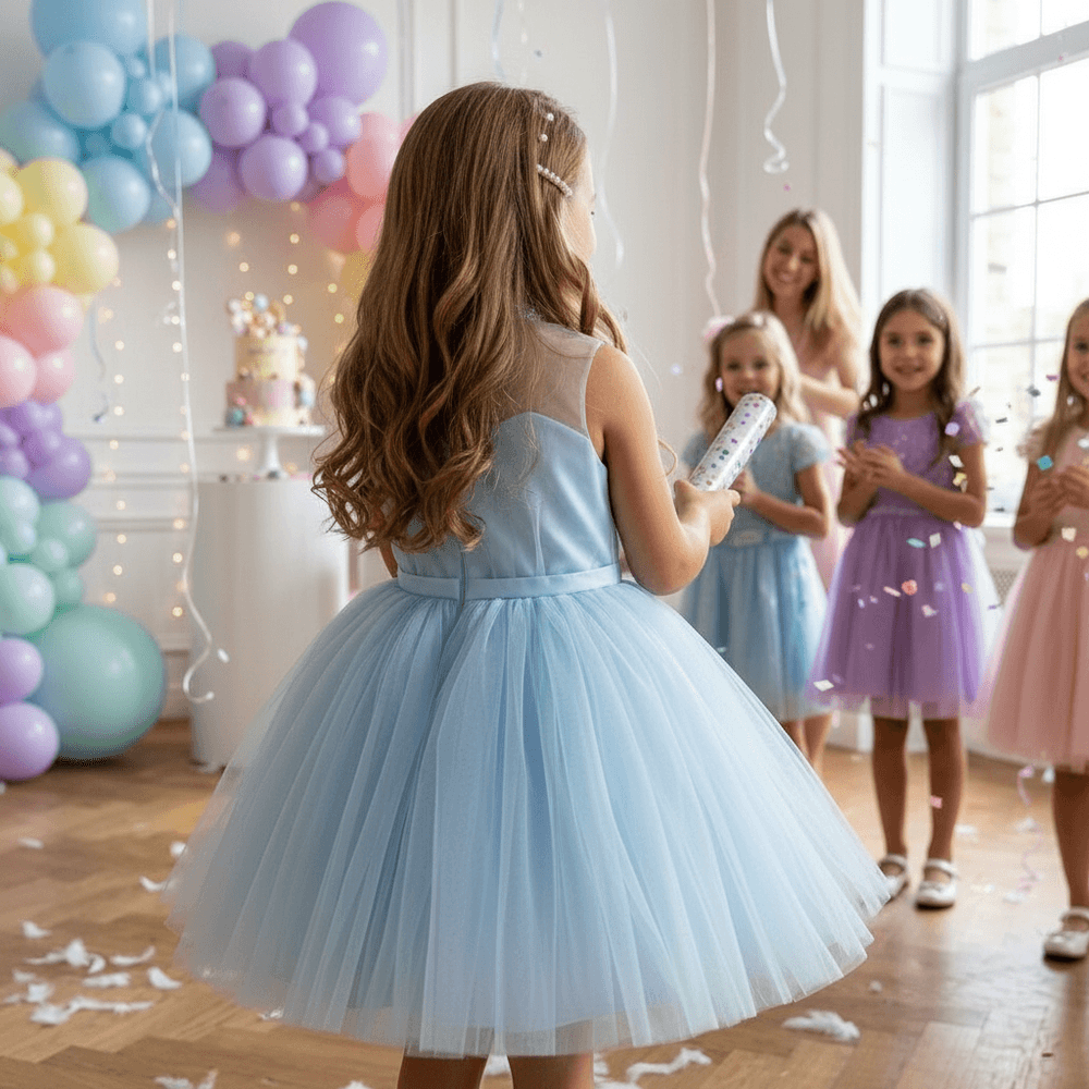 Blue beautiful dress-m260249