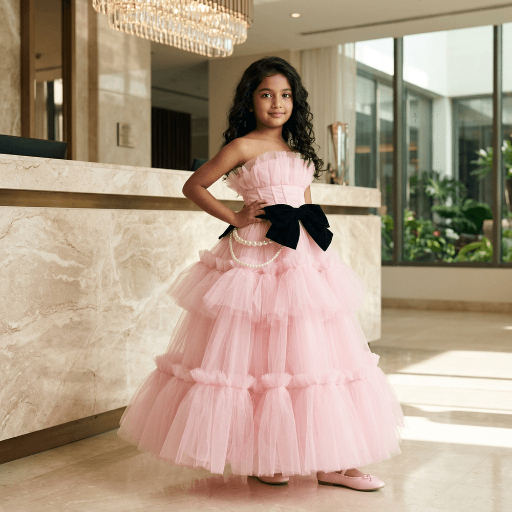 High Fashion Pink Gown M260261
