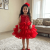 Red Party Frock for Girls M260272