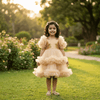 Golden Party Frock for Girls M260274