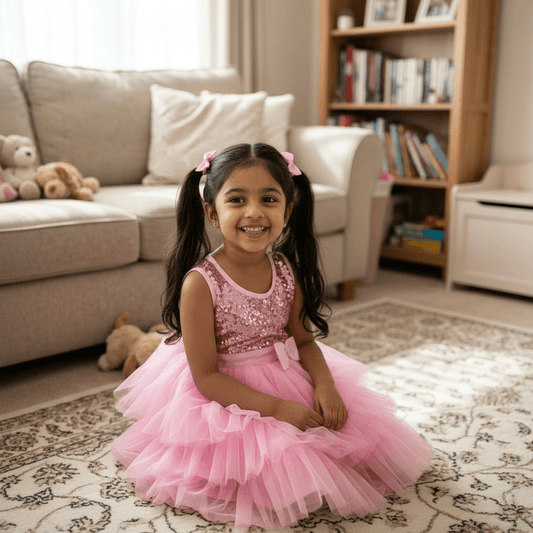 Pink Party Frock for Girls M260275