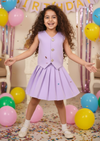 Girls knee length coord set