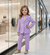 lavender coat pant for girls-M260204