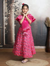 Girls Magenta Party Dress