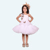 Girls white casual frock m250041