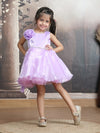 SALE Girls purple knee length Party frock m250286