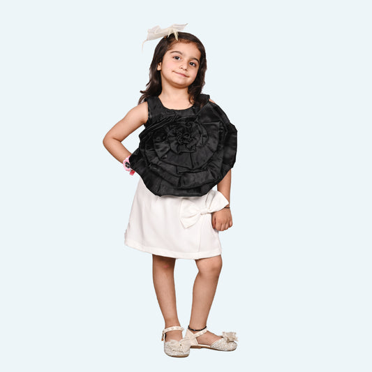 Girls premium skirt and top clothing set
