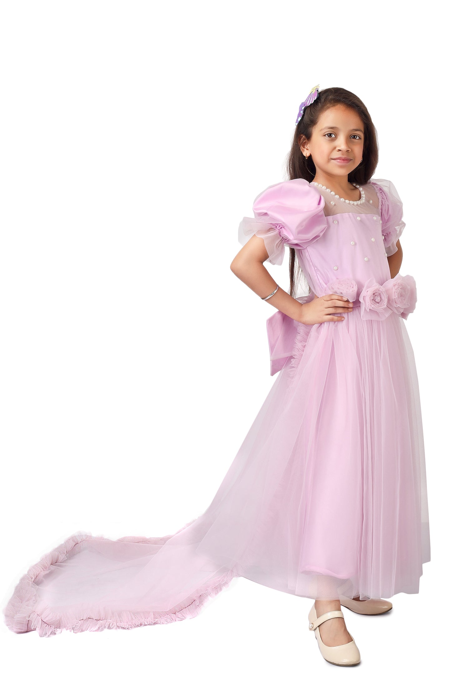 Girls Purple Gown length Party dress M232501