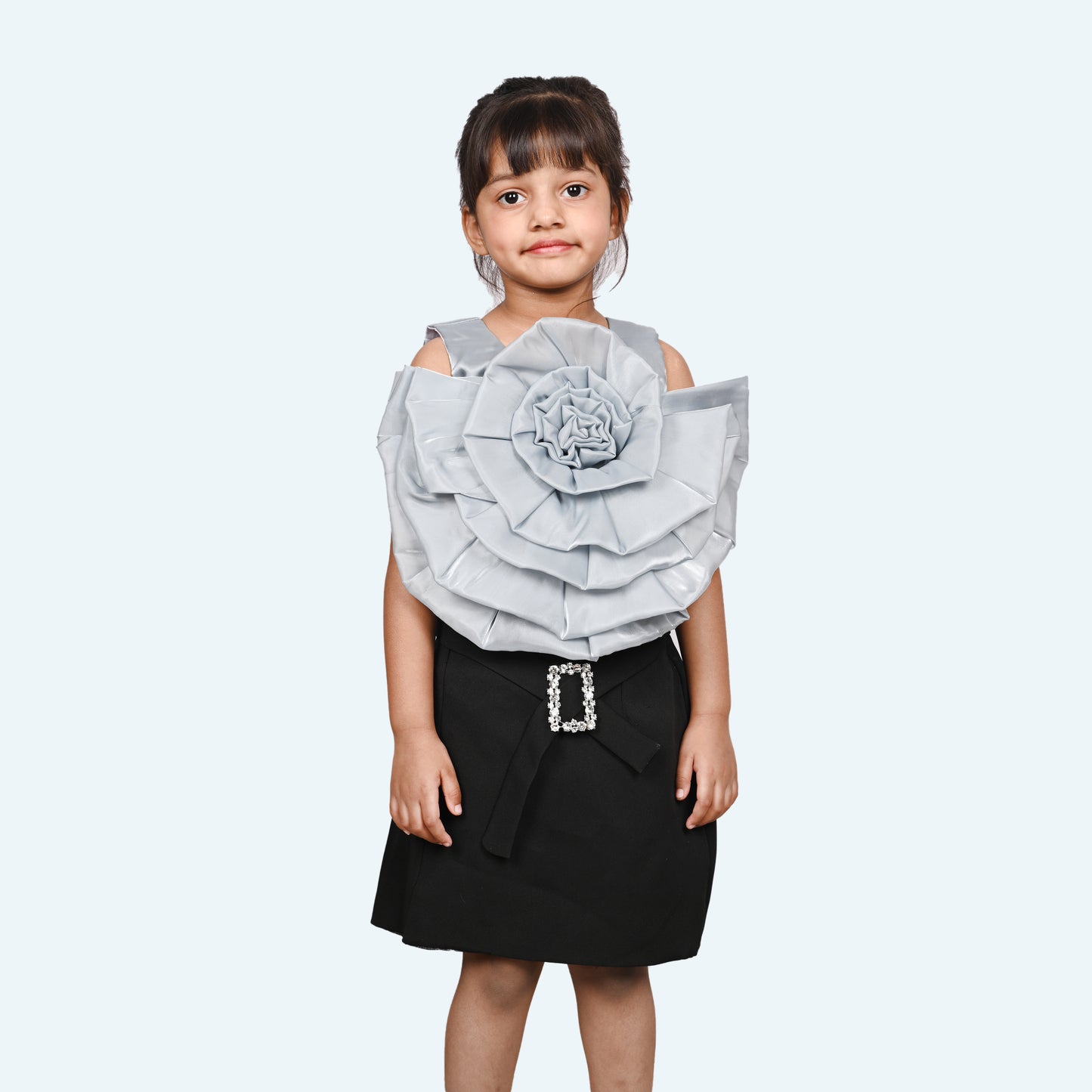 Girls premium skirt and top clothing set