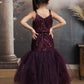 Wine Color Ethnic Wear Sleeveless Lehenga Choli Set For Girls-M250317