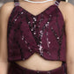 Wine Color Ethnic Wear Sleeveless Lehenga Choli Set For Girls-M250317