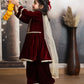 maroon silk blended sharara set-m250331