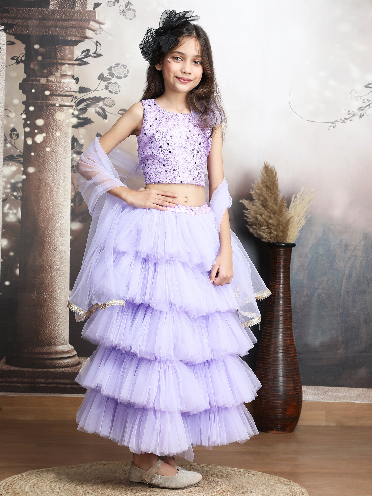purple Designer lehenga choli set  M250316