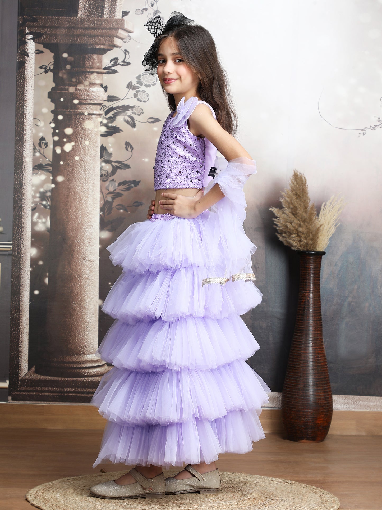 purple Designer lehenga choli set  M250316