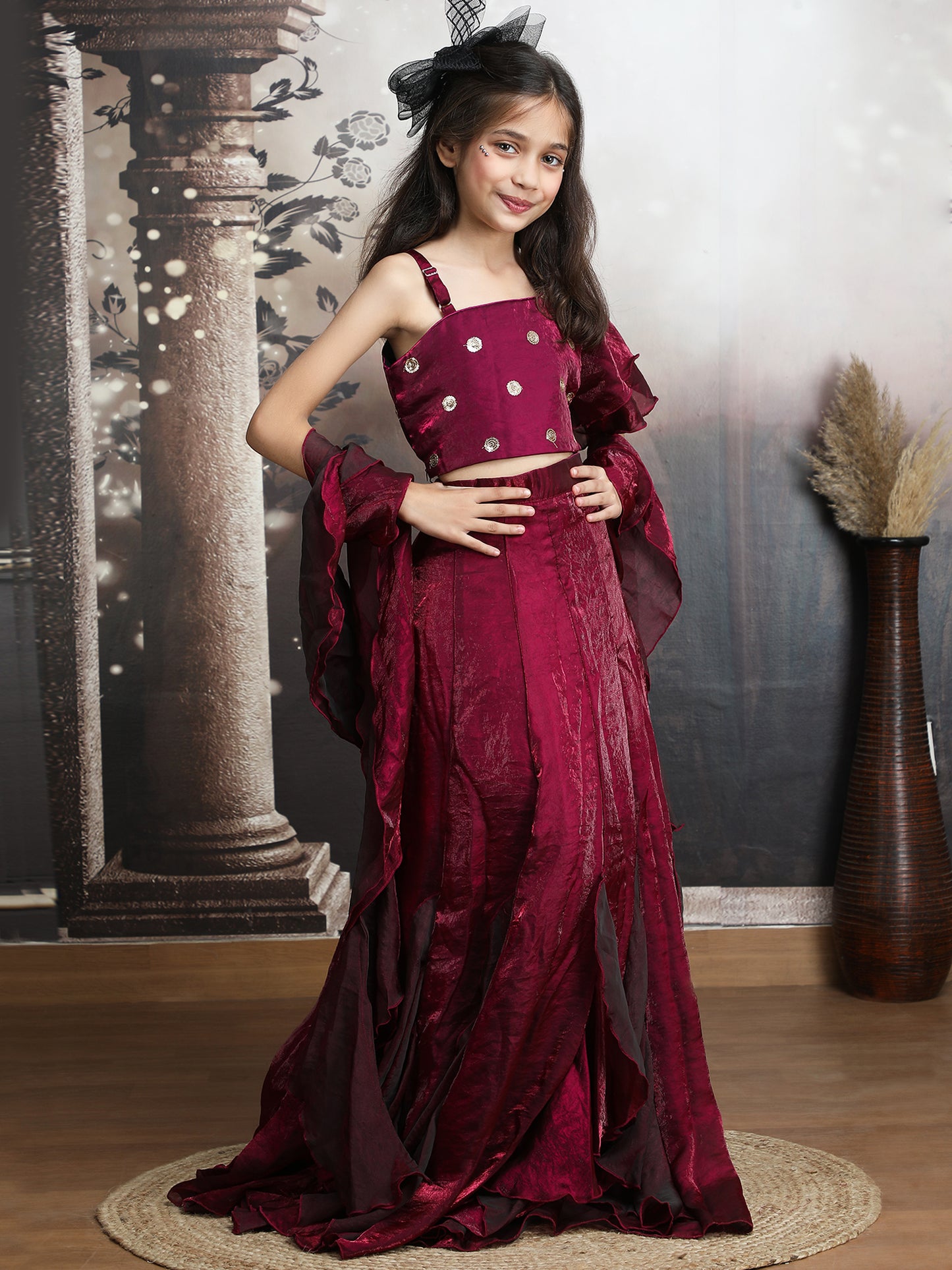 Red designer lehenga choli set