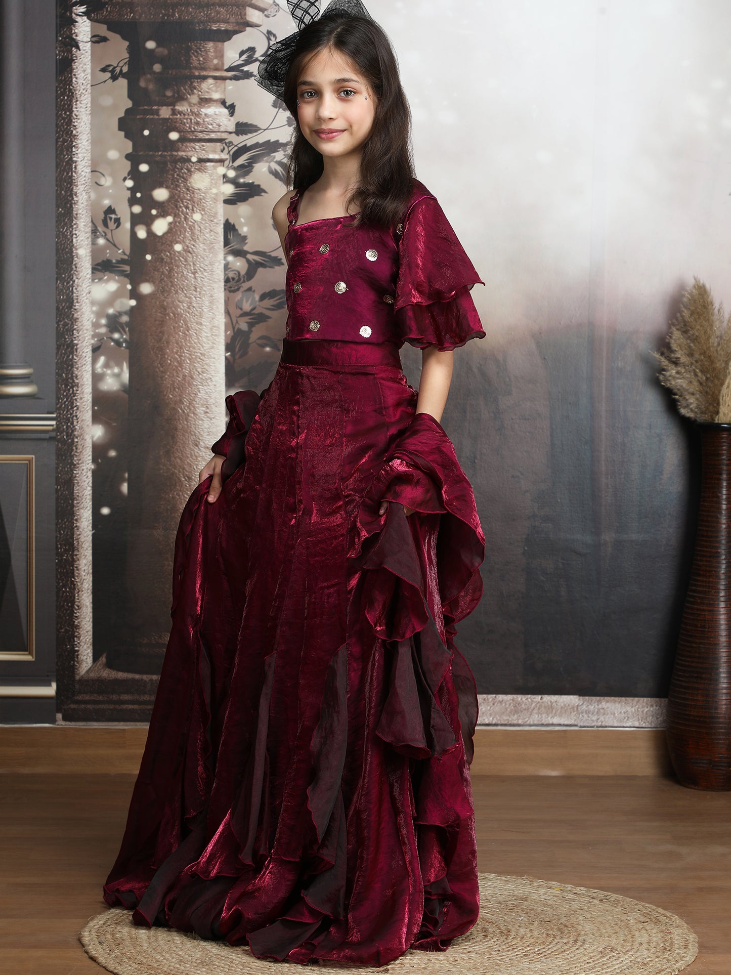 Red designer lehenga choli set