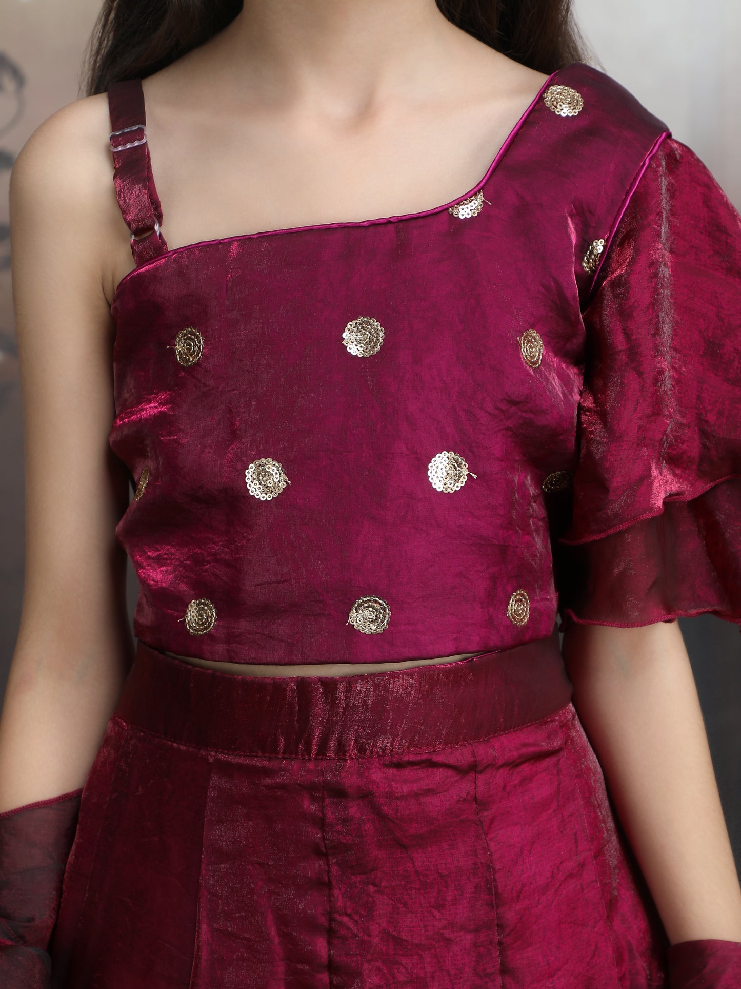 Red designer lehenga choli set