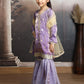 purple silk blended sharara setM250322