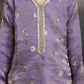 purple silk blended sharara setM250322