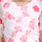 Girls pink printed indo western party dress